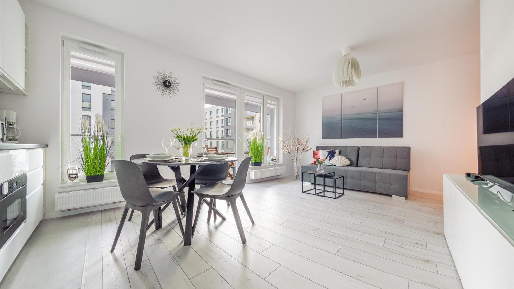 Apartamenty Sun & Snow Przystan Letnica グダニスク エクステリア 写真